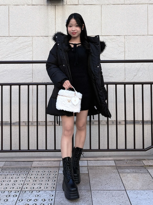 インフルエンサー企画】Keru レーストリムドロストミニワンピ