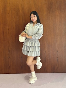 「OLIVE des OLIVE（オリーブデオリーブ）のアイテム」を使った、rikooliveさん（レディース・155cm）の夏コーディネート