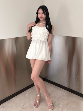 「OLIVE des OLIVE（オリーブデオリーブ）のアイテム」を使った、rikooliveさん（レディース・155cm）の春コーディネート