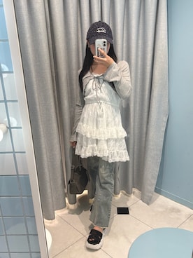 「アイテム（ワンピース）」を使った、rikooliveさん（骨格ナチュラル・レディース・155cm）の夏コーディネート