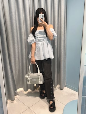「OLIVE des OLIVE（オリーブデオリーブ）のアイテム」を使った、rikooliveさん（骨格ナチュラル・レディース・155cm）の夏コーディネート