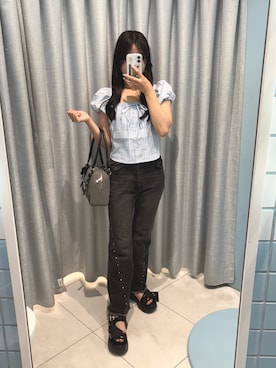 「OLIVE des OLIVE（オリーブデオリーブ）のアイテム」を使った、rikooliveさん（骨格ナチュラル・レディース・155cm）の夏コーディネート