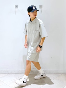 「GLOBAL WORK（グローバルワーク）のアイテム（帽子）」を使った、はやぴーさん（メンズ・162cm）の夏コーディネート