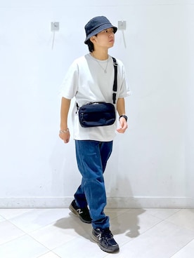 「アイテム（ショルダーバッグ）」を使った、はやぴーさん（メンズ・162cm・30代）の夏コーディネート