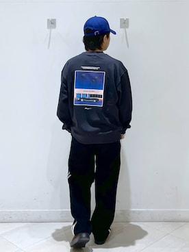 「GLOBAL WORK（グローバルワーク）のクリーンコーデュロイ/トラックパンツ/CLEAN MODE/589312（その他パンツ）」を使った、はやぴーさん（メンズ・162cm）の秋コーディネート