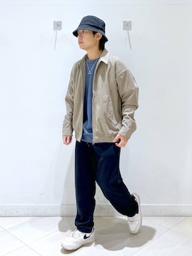 「アイテム（ブルゾン）」を使った、はやぴーさん（メンズ・162cm・30代）の秋コーディネート