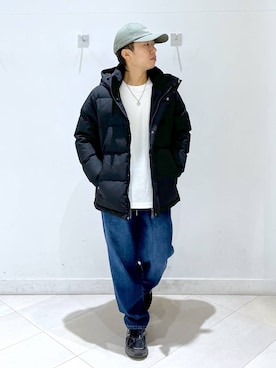 「アイテム（キャップ）」を使った、はやぴーさん（メンズ・162cm・30代）の冬コーディネート