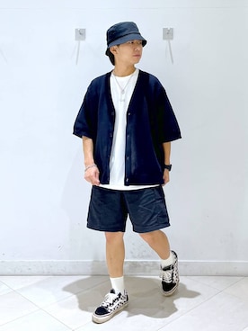 「GLOBAL WORK（グローバルワーク）のアイテム」を使った、はやぴーさん（メンズ・162cm）の夏コーディネート