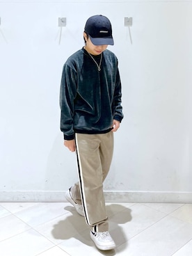 「おでかけ」｜「アイテム（キャップ）」を使った、はやぴーさん（メンズ・162cm）の秋コーディネート