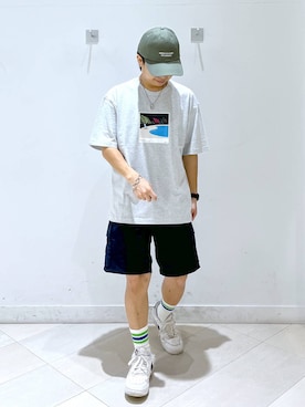 「GLOBAL WORK（グローバルワーク）のアイテム（トップス）」を使った、はやぴーさん（メンズ・162cm）の夏コーディネート