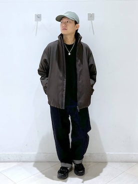 「アイテム（キャップ）」を使った、はやぴーさん（メンズ・162cm・30代）の冬コーディネート