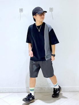 「アイテム（キャップ）」を使った、はやぴーさん（メンズ・162cm・30代）の夏コーディネート