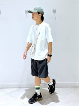 「アイテム（キャップ）」を使った、はやぴーさん（メンズ・162cm・30代）の夏コーディネート