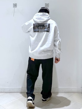 「GLOBAL WORK（グローバルワーク）のアイテム（帽子）」を使った、はやぴーさん（メンズ・162cm）の冬コーディネート