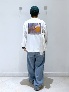 「アイテム（クラッチバッグ）」を使った、はやぴーさん（メンズ・162cm）の秋コーディネート