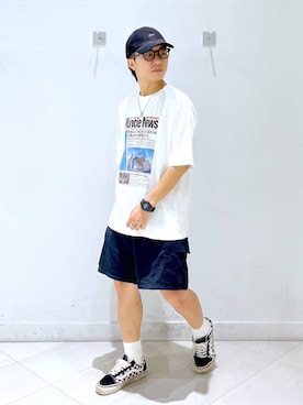 「アイテム（ソックス/靴下）」を使った、はやぴーさん（メンズ・162cm・20代）の夏コーディネート