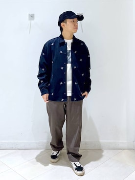 「GLOBAL WORK（グローバルワーク）のアイテム（帽子）」を使った、はやぴーさん（メンズ・162cm）の秋コーディネート