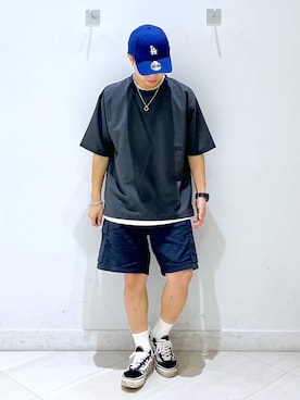 「GLOBAL WORK（グローバルワーク）のアイテム（帽子）」を使った、はやぴーさん（メンズ・162cm）の夏コーディネート
