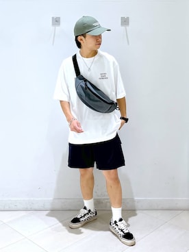 「アイテム（帽子）」を使った、はやぴーさん（メンズ・162cm・30代）の夏コーディネート