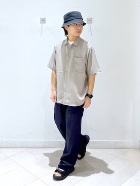 「GLOBAL WORK（グローバルワーク）のアイテム」を使った、はやぴーさん（メンズ・162cm）の夏コーディネート