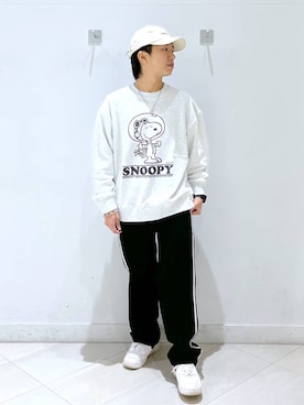 「GLOBAL WORK（グローバルワーク）のクリーンコーデュロイ/トラックパンツ/CLEAN MODE/589312（その他パンツ）」を使った、はやぴーさん（メンズ・162cm）の秋コーディネート