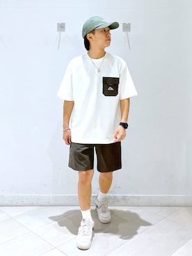「GLOBAL WORK（グローバルワーク）のアイテム（帽子）」を使った、はやぴーさん（メンズ・162cm）の夏コーディネート