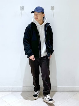 「アイテム（パーカー）」を使った、はやぴーさん（メンズ・162cm・30代）の秋コーディネート