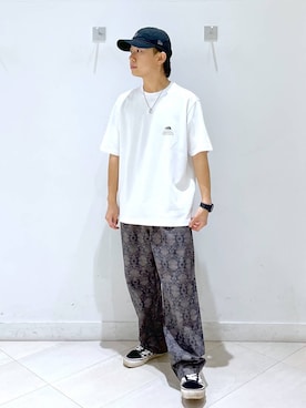 「GLOBAL WORK（グローバルワーク）のアイテム（帽子）」を使った、はやぴーさん（メンズ・162cm）の夏コーディネート