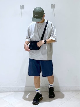 「アイテム（キャップ）」を使った、はやぴーさん（メンズ・162cm・30代）の夏コーディネート
