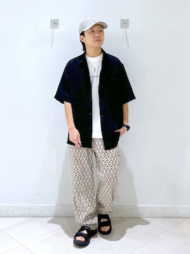 「GLOBAL WORK（グローバルワーク）のアイテム（帽子）」を使った、はやぴーさん（メンズ・162cm）の夏コーディネート
