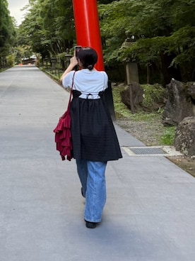 椿井紗代さん（骨格ウェーブ・レディース・158cm）の秋コーディネート