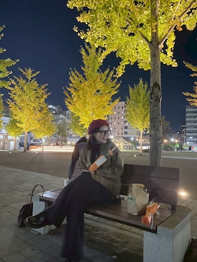 椿井紗代さん（骨格ウェーブ・レディース・158cm）の秋コーディネート