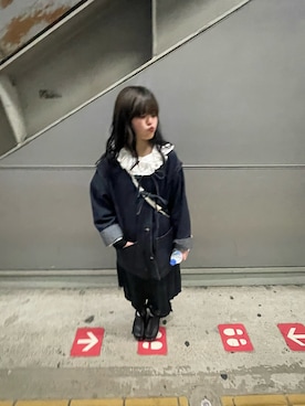 椿井紗代さん（骨格ウェーブ・レディース・158cm）の秋コーディネート