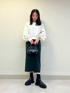 「アイテム（ブーツ）」を使った、Kannaさん（レディース・157cm・30代）の秋コーディネート