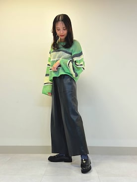 「アイテム（ローファー）」を使った、Kannaさん（レディース・157cm・30代）の秋コーディネート