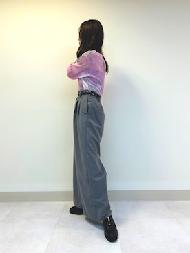 「アイテム（ドレスシューズ）」を使った、Kannaさん（レディース・157cm）の秋コーディネート