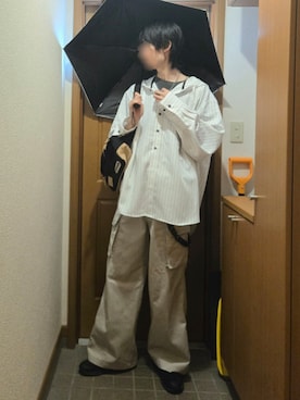 「アイテム（ウォレットチェーン、ブラック系）」を使った、シュンヤ shunyaさん（メンズ・180cm）の秋コーディネート