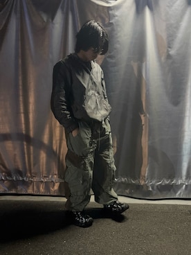 「Apple（-）のアイテム」を使った、大悟です、どうもさん（メンズ・163cm）の冬コーディネート