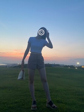 「shein」｜Maikoさん（レディース・161cm）の夏コーディネート