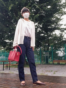 「GLOBAL WORK（グローバルワーク）のアイテム（ヘアバンド）」を使った、kaoru0922さん（レディース・156cm）の夏コーディネート