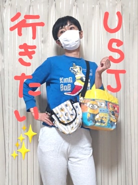 「MINIONS（ミニオンズ）のアイテム」を使った、kaoru0922さん（レディース・156cm）の秋コーディネート
