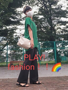 「GLOBAL WORK（グローバルワーク）のアイテム（ヘアバンド）」を使った、kaoru0922さん（レディース・156cm）の秋コーディネート