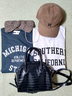 「GLOBAL WORK（グローバルワーク）のアイテム（ヘアバンド）」を使った、kaoru0922さん（レディース・156cm）の秋コーディネート