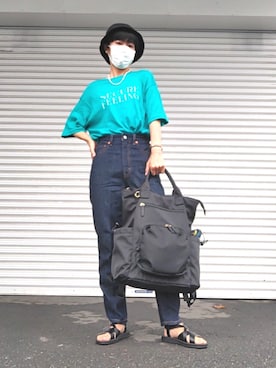 「夏のTシャツフェス」｜kaoru0922さん（レディース・156cm）の夏コーディネート