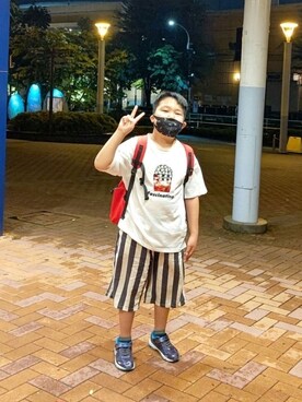 「GLOBAL WORK（グローバルワーク）のアイテム（マスク）」を使った、kaoru0922さん（レディース・156cm）の夏コーディネート