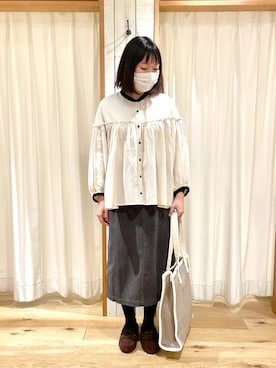 かわもと ももこさん(レディース・158cm)の冬コーディネート