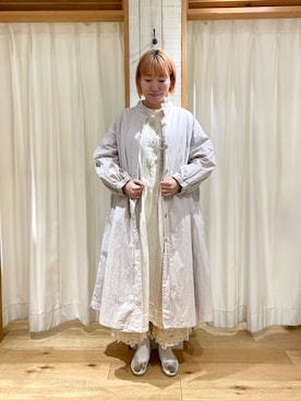 「TSUHARU by Samansa Mos2（ツハルバイサマンサモスモス）のアイテム（ジャケット/アウター）」を使った、かわもと　ももこさん（レディース・158cm）の冬コーディネート