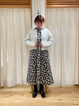 「TSUHARU by Samansa Mos2（ツハルバイサマンサモスモス）のアイテム（ブーツ）」を使った、かわもと　ももこさん（レディース・158cm）の秋コーディネート