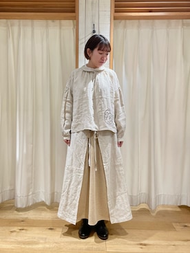 「TSUHARU by Samansa Mos2（ツハルバイサマンサモスモス）のアイテム（ブーツ）」を使った、かわもと　ももこさん（レディース・158cm）の秋コーディネート
