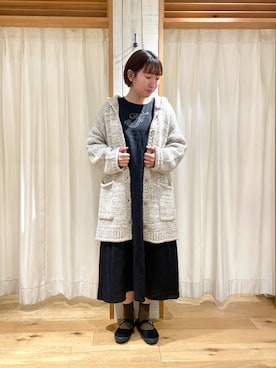 「TSUHARU by Samansa Mos2（ツハルバイサマンサモスモス）のアイテム（ジャケット/アウター）」を使った、かわもと　ももこさん（レディース・158cm）の秋コーディネート